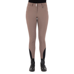 Calça de equitação HV Polo Miranda FullGrip Inverno feminina Ferro Bege