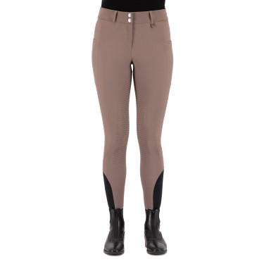 Calça de equitação HV Polo Miranda FullGrip Inverno feminina Ferro Bege