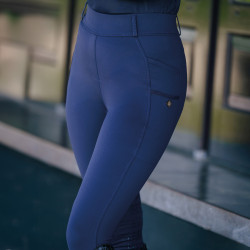 Legging de equitação Imperial Riding Tamara FullGrip feminino Safira Azul