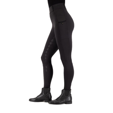 Legging de equitação Imperial Riding Tamara FullGrip feminino Preto