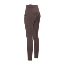 Legging de equitação Imperial Riding Tamara FullGrip feminino Mármore Cinzento