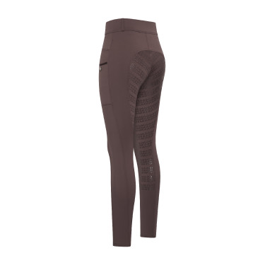 Legging de equitação Imperial Riding Tamara FullGrip feminino Mármore Cinzento