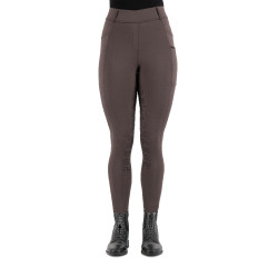 Legging de equitação Imperial Riding Tamara FullGrip feminino Mármore Cinzento