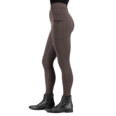 Legging de equitação Imperial Riding Tamara FullGrip feminino Mármore Cinzento