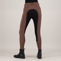 Calça de equitação Euro-Star Arielle Connect FullGrip feminina Caramelo Castanho Calça de equitação Euro-Star Arielle Connect FullGrip feminina Caramelo Castanho