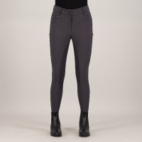Calça de equitação Euro-Star Arielle Connect FullGrip feminina Cinza magnet Cinzento