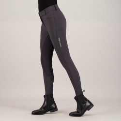 Calça de equitação Euro-Star Arielle Connect FullGrip feminina Cinza magnet Cinzento