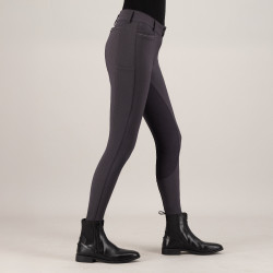 Calça de equitação Euro-Star Arielle Connect FullGrip feminina Cinza magnet Cinzento