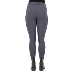 Calça de equitação Euro-Star Arielle Connect com grip nos joelhos feminino Cinza mesclado Cinzento Calça de equitação Euro-Star Arielle Connect com grip nos joelhos feminino Cinza mesclado Cinzento