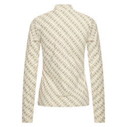 Polo anti-UV HV Polo Manja mulher Caxemira Branco