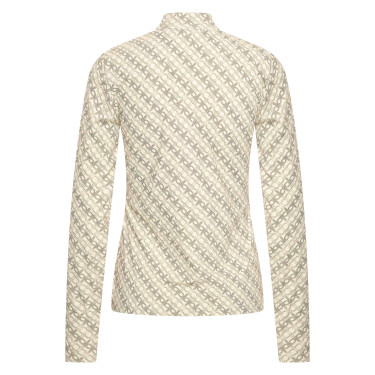 Polo anti-UV HV Polo Manja mulher Caxemira Branco