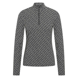 Polo anti-UV HV Polo Manja mulher Preto