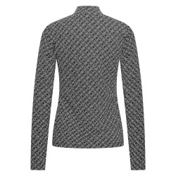 Polo anti-UV HV Polo Manja mulher Preto