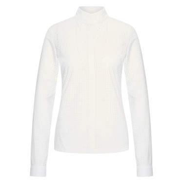 Polo de competição em mesh Imperial Riding Grandprix de manga comprida para mulher Polo de competição em mesh Imperial Riding Grandprix de manga comprida para mulher