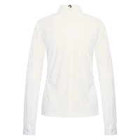 Polo de competição em mesh Imperial Riding Grandprix de manga comprida para mulher Branco Polo de competição em mesh Imperial Riding Grandprix de manga comprida para mulher Branco