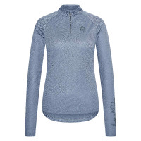 Polo de mangas compridas Imperial Riding Parla feminino Pedra-da-lua Laranja
