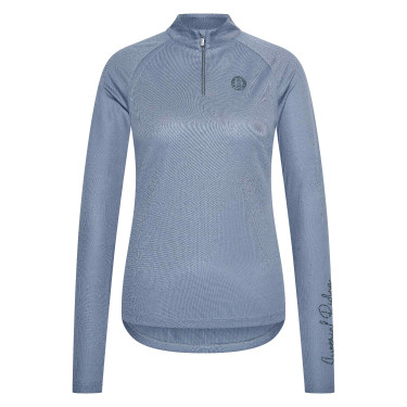 Polo de mangas compridas Imperial Riding Parla feminino Pedra-da-lua Laranja