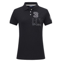 Camiseta polo HV Polo Favourite feminina Preto
