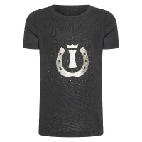 Camiseta de manga curta Imperial Riding Hally infantil Preto