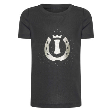 Camiseta de manga curta Imperial Riding Hally infantil Preto