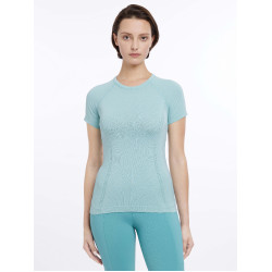 T-shirt de manga curta sem costuras LeMieux Britney Água