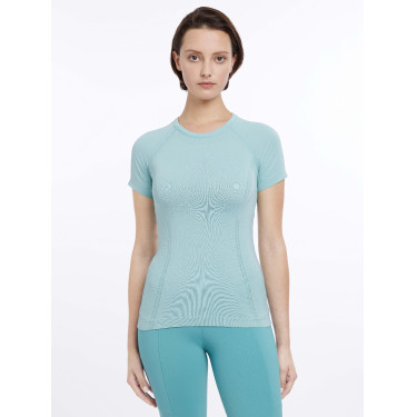 T-shirt de manga curta sem costuras LeMieux Britney Água T-shirt de manga curta sem costuras LeMieux Britney Água