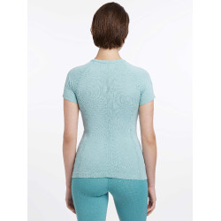 T-shirt de manga curta sem costuras LeMieux Britney Água