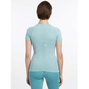 T-shirt de manga curta sem costuras LeMieux Britney Água T-shirt de manga curta sem costuras LeMieux Britney Água