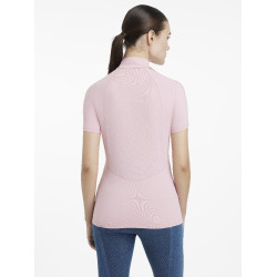 Camada Base de mangas curtas Maria LeMieux Florir Rosa Camada Base de mangas curtas Maria LeMieux Florir Rosa