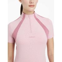 Camada Base de mangas curtas Maria LeMieux Florir Rosa Camada Base de mangas curtas Maria LeMieux Florir Rosa