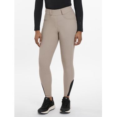 Legging de equitação Amy LeMieux feminino Pecã Bege