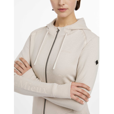 Moletom com capuz e zíper Tabi Tech feminino LeMieux Pedra Moletom com capuz e zíper Tabi Tech feminino LeMieux Pedra
