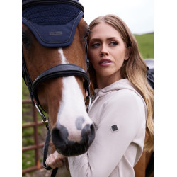 Moletom com capuz e zíper Tabi Tech feminino LeMieux Pedra Cinzento Moletom com capuz e zíper Tabi Tech feminino LeMieux Pedra Cinzento