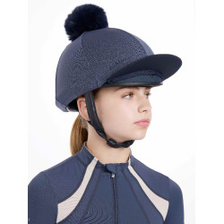 Toque em mesh Maria LeMieux Crepúsculo azul