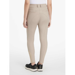 Calça LeMieux grip nos joelhos Isabelle feminina Amêndoa Bege