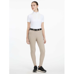 Calça LeMieux grip nos joelhos Isabelle feminina Amêndoa Bege