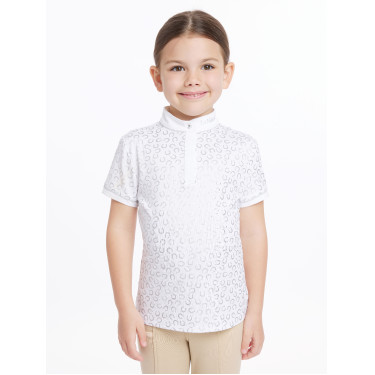 Polo de competição Mini Bella LeMieux Branco / ferradura