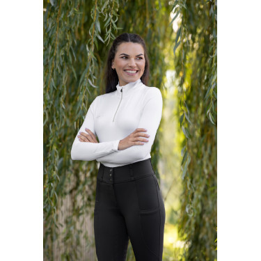 Camiseta Polo Active feminina Covalliero Branco Camiseta Polo Active feminina Covalliero Branco