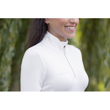 Camiseta Polo Active feminina Covalliero Branco Camiseta Polo Active feminina Covalliero Branco