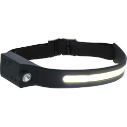 Lanterna frontal de LED HeadFire 280 sensor Covalliero Preto