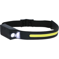 Lanterna frontal de LED HeadFire 280 sensor Covalliero Preto