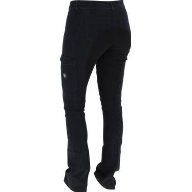 Calça de equitação Covalliero BasicPlus Jodhpur feminina Grafite Calça de equitação Covalliero BasicPlus Jodhpur feminina Grafite