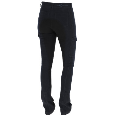 Calça de equitação Covalliero BasicPlus Jodhpur feminina Grafite Calça de equitação Covalliero BasicPlus Jodhpur feminina Grafite