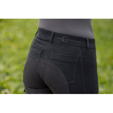 Calça de equitação Covalliero BasicPlus Jodhpur feminina Grafite Calça de equitação Covalliero BasicPlus Jodhpur feminina Grafite