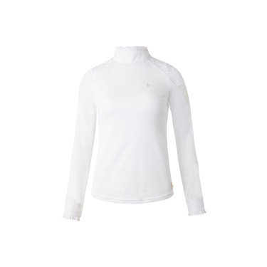 Polo de competição em renda com mangas compridas Sylvie Horze Polo de competição em renda com mangas compridas Sylvie Horze