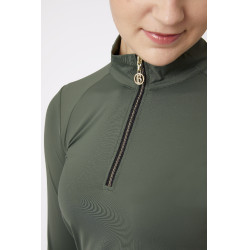 Top de treino feminino B Vertigo Sidney Verde escaravelho