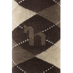 Meias com losangos Horze Holly Castanho escuro Meias com losangos Horze Holly Castanho escuro