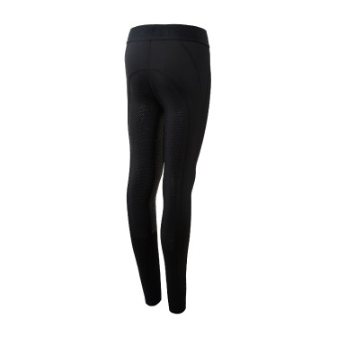 Legging de equitação com grip de silicone completo Madison infantil Horze Preto