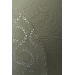 Legging de cintura alta com silicone integral Gillian Horze feminino Verde cáqui escaravelho Legging de cintura alta com silicone integral Gillian Horze feminino Verde cáqui escaravelho