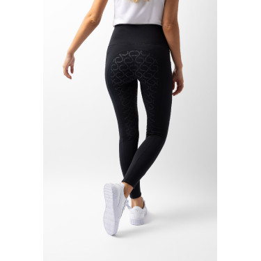 Legging de cintura alta com silicone integral Gillian Horze feminino Preto